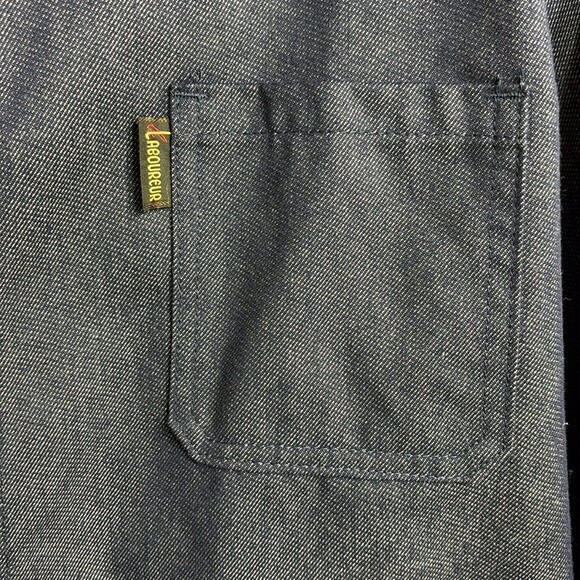 LE LABOUREUR Work Jacket in Indigo Denim Fabric Polyester