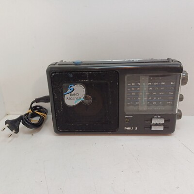 Philips D2345 5-Band World-Receiver GETESTET AM/FM/LW/SW1/SW2 tragbar Vintage