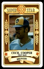 1982 PERMA-GRAPHIC SUPERSTAR - #- CECIL COOPER MILWAUKEE BREWERS