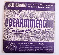 View Master Oberammergau Passion Play 3 reel packet/booklet 1550-52 -GE2