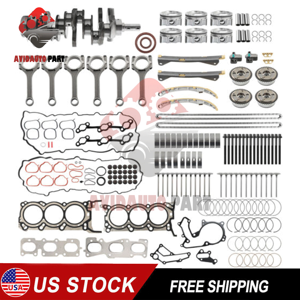 Hyundai Kia 3.3L G6DH Engine Rebuild Kit with Crankshaft Rods Timing