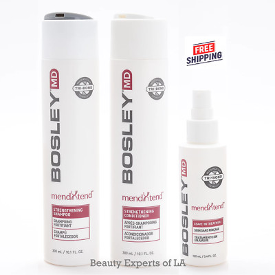 BosleyMD MendXtend Hair Strengthening Shampoo, Conditioner & Treatment RETAIL