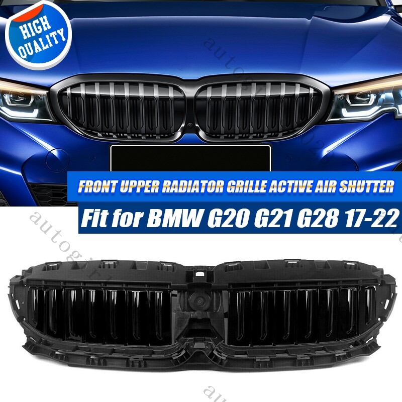 For 19-22 BMW G20 G21 Front Upper Radiator Grille Active Air