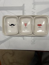 Rae Dunn three compartment serving trays Artisan collection by Magenta His Hers