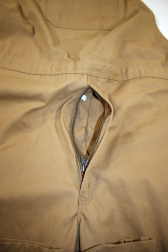 Red Kap Heavyweight Duck Canvas Bib Overalls BD20BD Brown/Beige Men's 44x34 - Picture 4 of 12