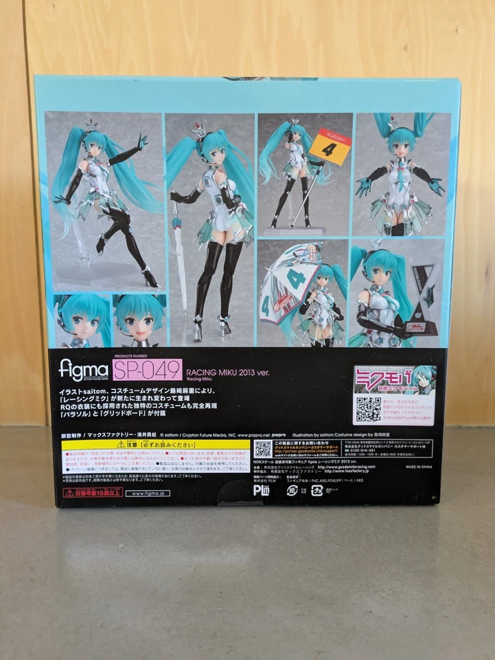 Figura limitada Racing Miku Hatsune 2013 figma SP-049 Max Factory de Japón nueva Foto 2 de 4