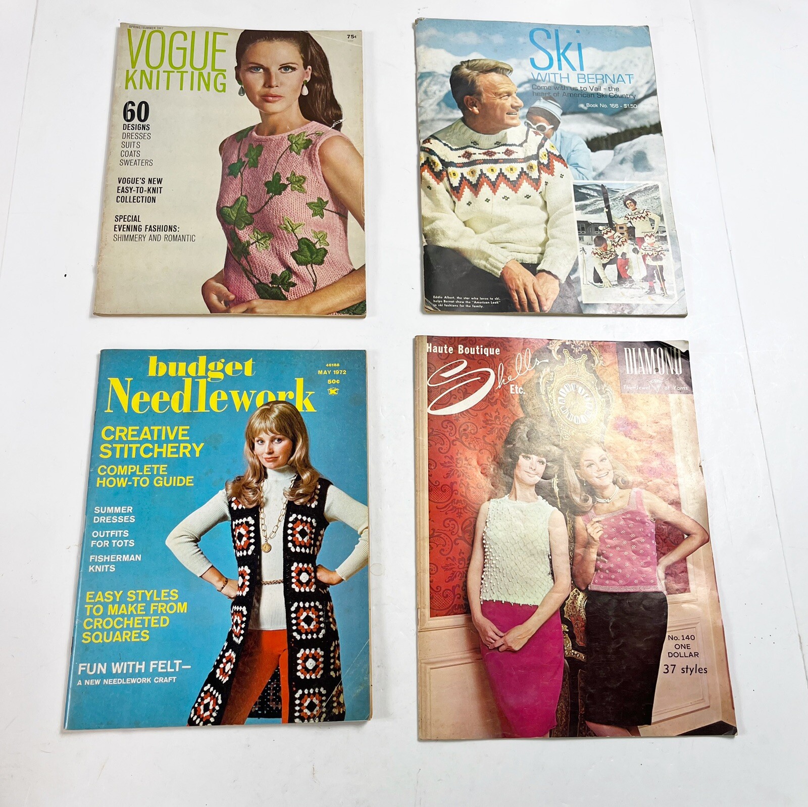 Vintage 60s 70s Magazines Vogue Knitting Bernat Needlework Fashion McM Retro  Lot | eBay