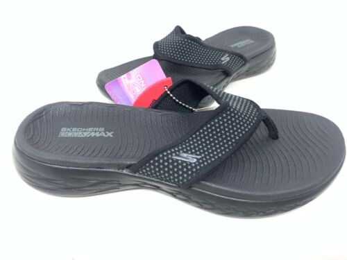 NEW! Skechers Women's ON THE GO 600 Comfort Thong Sandals Black #15300 70D - Picture 1 of 1