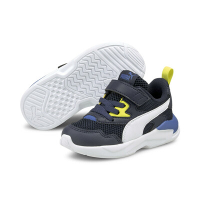 Schuhe Junge PUMA X-Ray 374398 10 Blau Gelb Sportschuhe Sport Gymnastik Reißen