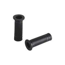 Black Hand Grips Rubber Non-Slip For Universal Motorcycle 25MM/28MM Handlebar