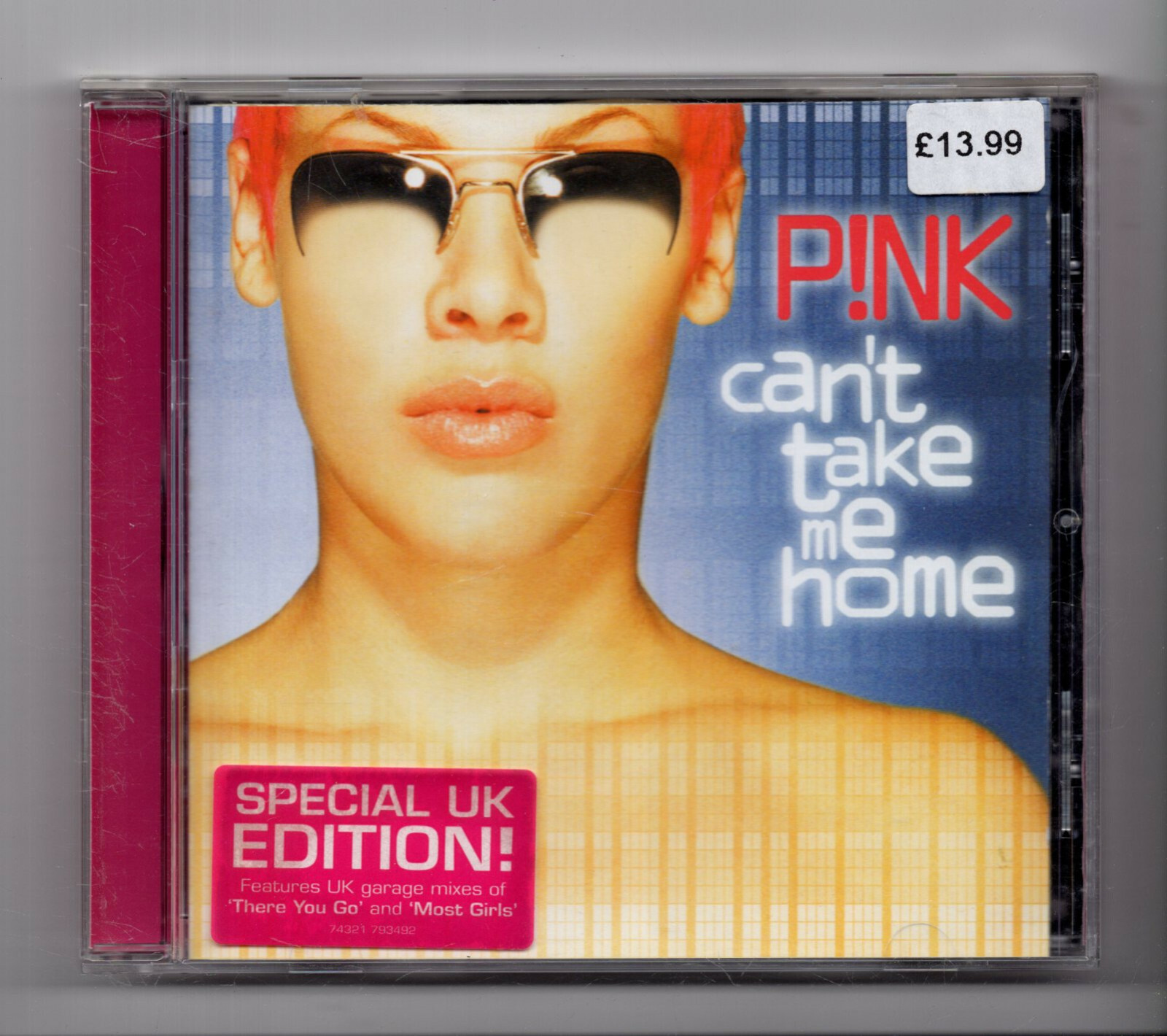 (JO490) Pink, Can't Take Me Home - 2000 CD