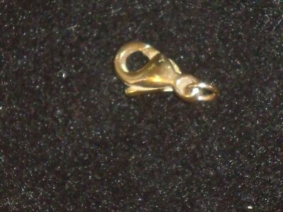 Karabiner Verschluss 333er GOLD 9 mm ohne Öse/Ring   mit   Öse/Ring  11 mm   NEU