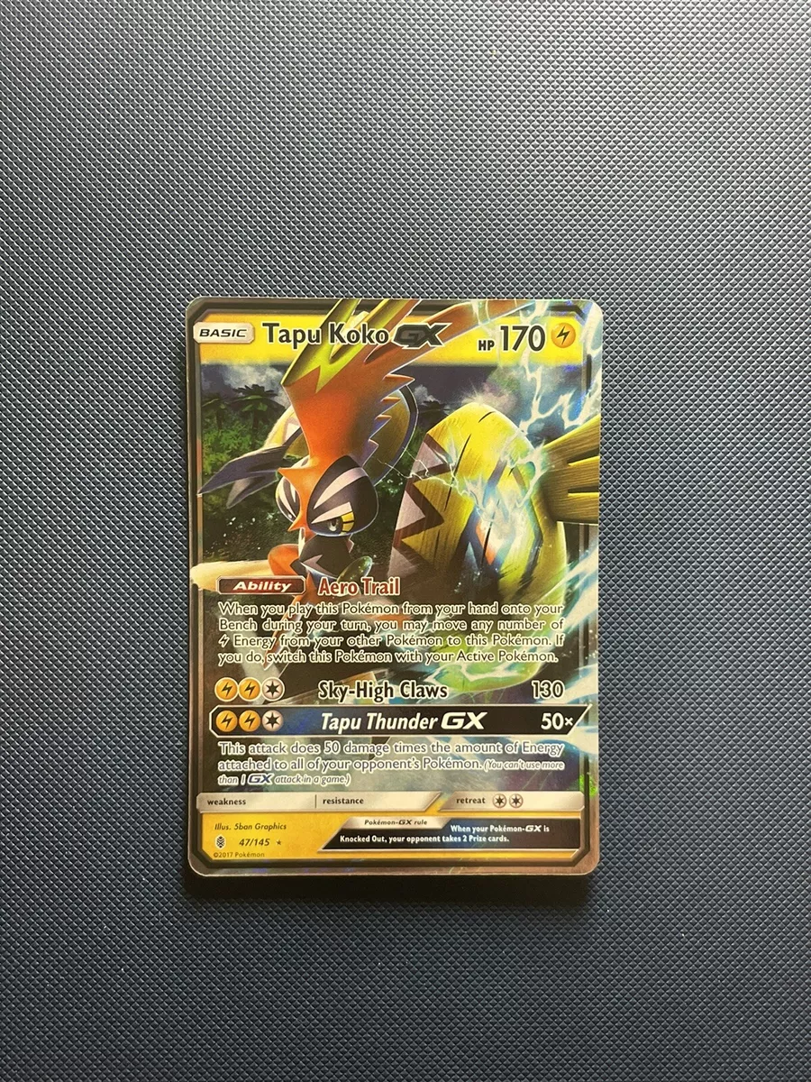 Tapu Koko GX - 47/145 Guardians Rising Ultra Rare Pokemon - NM