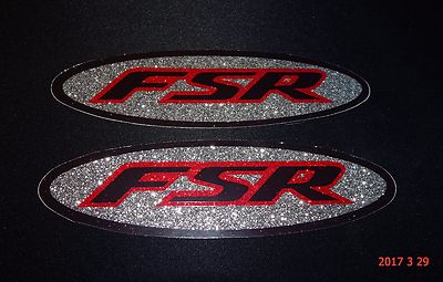 2 NOS AUTHENTIC SPECIALIZED OVAL FSR ''GLITTER EFFECT'' FAHRRAD AUFKLEBER #2 / AUFKLEBER