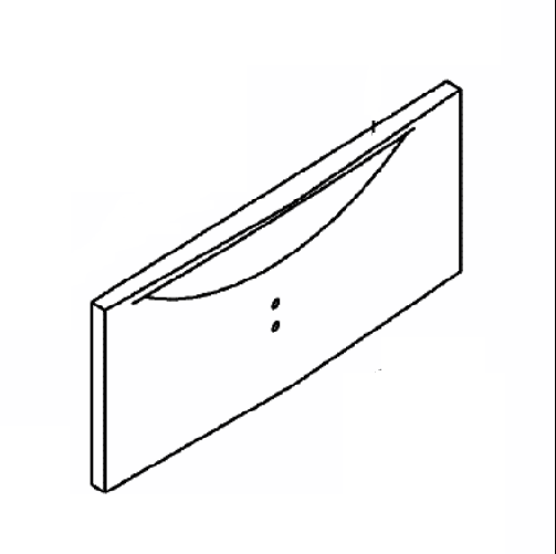 Schubladenblende Abdeckung Blende Original Liebherr 9791831 Gefrierschrank-image