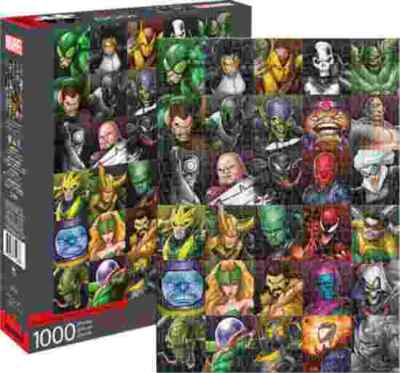Marvel Comics Villains Art Images Collage 1000 Piece Jigsaw Puzzle