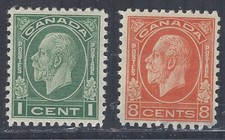 Canada - GV 1932-33 sg319 sg324 (thin see reverse scan)