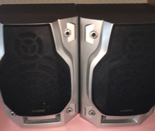 Audiovox 8 Ohm Bookshelf Home Speakers-very Loud-rare-ships N 24 Hours