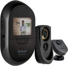 OB  Brinno SHC1000W Duo Front Door Peephole Camera - Smart Home Security System