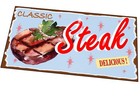 Steak Café Sign Vintage Metal Sign Vintage Rump Steak Café Sign Retro Sign