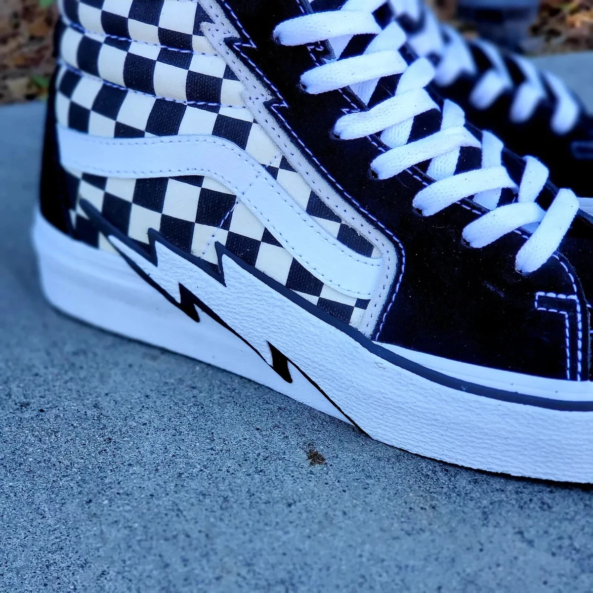 Vans sk8 hi hot sale damier