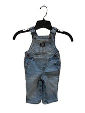 Oshkosh B  Gosh Denim Overall Jeans Blue Infant Baby Size 6M EUC