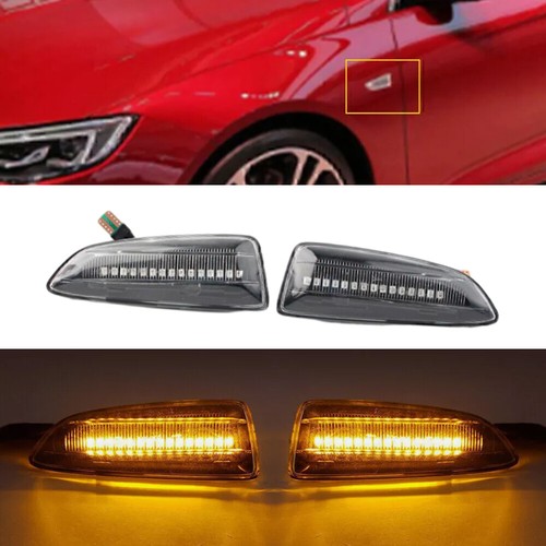 For 2009-2015 Opel Astra J LED Dynamic Clear Signal Side Marker Blinker Light - Picture 6 of 6