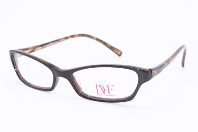 NEW DIANE VON FURSTENBERG DVF 5015 BROWN AUTHENTIC DESIGNER EYEGLASSES 52-16