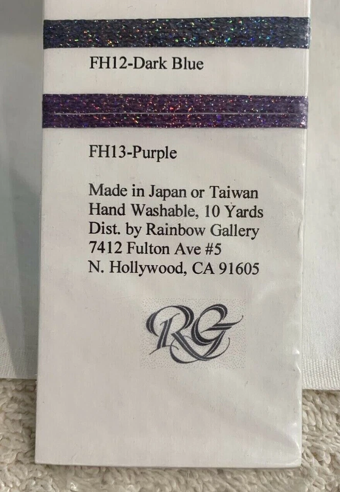 Rainbow Gallery Fyre Werks Hologram Sample Color Card 12 Colors Discontinued - Image 4 of 4