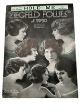 Hold Me from Ziegfeld Follies Piano Sheet Music 1920 Art Hickman Ben Black