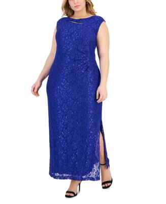princess polly baby blue dress Cobalt Blue Plus Size Dress main image 0