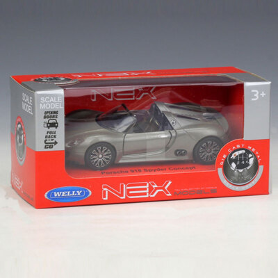 1:36 Scale Porsche 918 Spyder Model Car Diecast Toy Cars 2 Doors