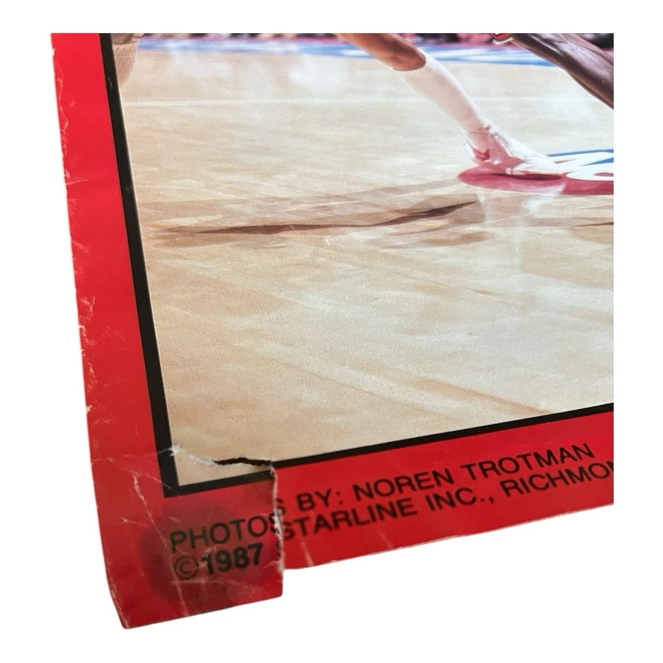1987 Starline NBA Michael Jordan Chicago Bulls Poster 22x34 Vintage - Image 3 of 4