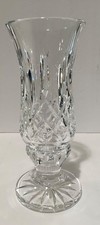 Vintage Waterford Crystal Lismore 2 Piece Hurricane Lamp Candle Holder