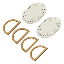 2pcs Bag Bases for Crochet, 5.7" x 4.3" Oval Bag Bottom Shaper White