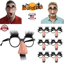 6  Halloween Disguise Glasses w/ Funny Nose Eyebrows Mustache Party Costume US