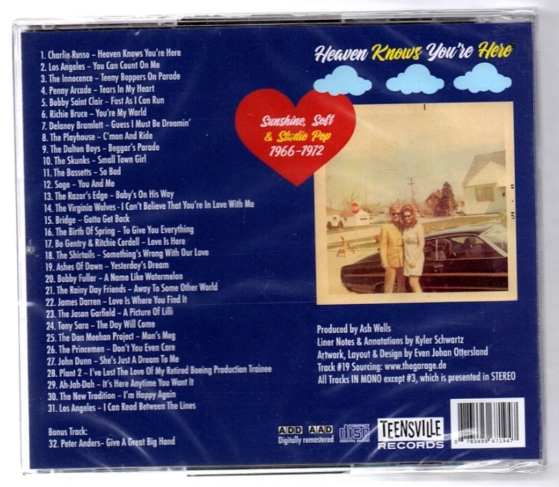 Heaven Knows You're Here-Sunshine Pop 1966 - 1972, CD mit 32 Titel / CD Neuware - Bild 2 von 2