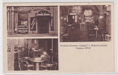 901757 Mehrbild Ak Leipzig Schmidts Bierhaus Katharinenstraße, 1936