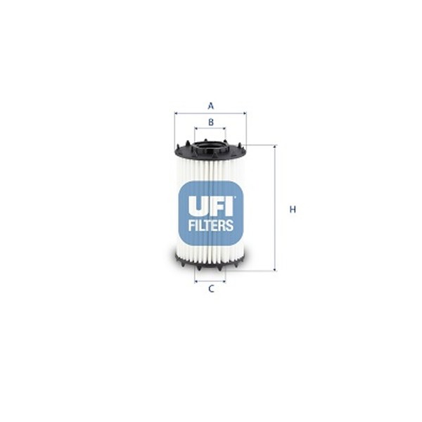 Ufi ÖLfilter 25.259.00 Filtereinsatz FüR Vw Touareg CR7 RC8 Ehybrid 4Motion Tsi-image