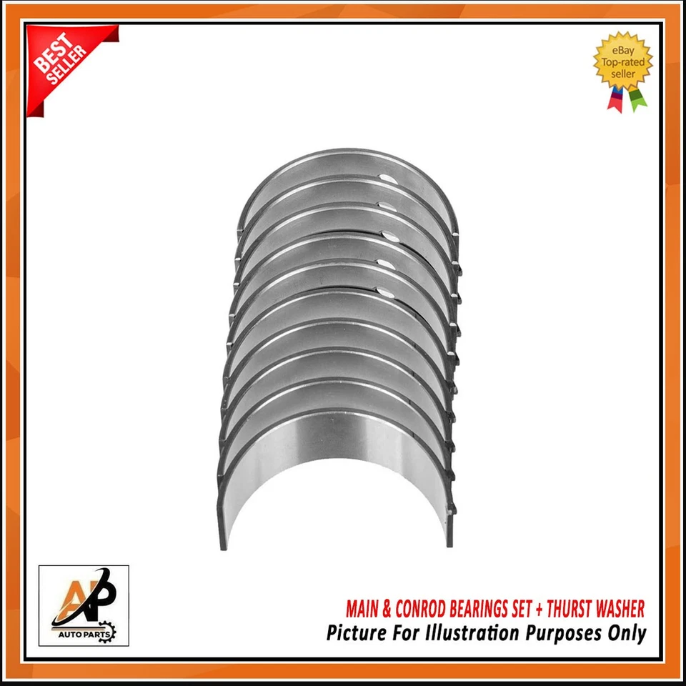 FOR RANGE ROVER 2.0 DIESEL 204DTD MAIN & CONROD BEARINGS SET + THURST WASHER - Image 2 of 4