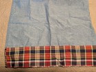 Ralph Lauren Chambray Standard Pillowcases with Plaid Trim, New Without Tags — photo 1