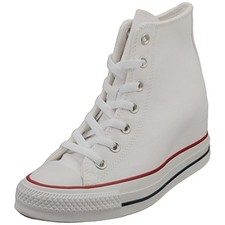 Converse Ctas Wedge Hi Womens Casual Trainers in White - 8 UK