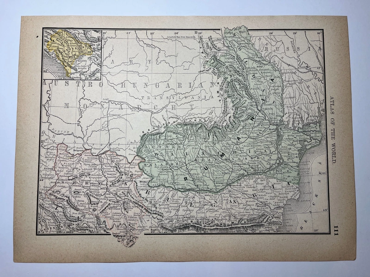 Rand McNally & Co. 1800-1899 Date Range Antique Atlas Maps for