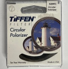 Tiffen 58mm Circular Polarizer Filter w/ Case EUC
