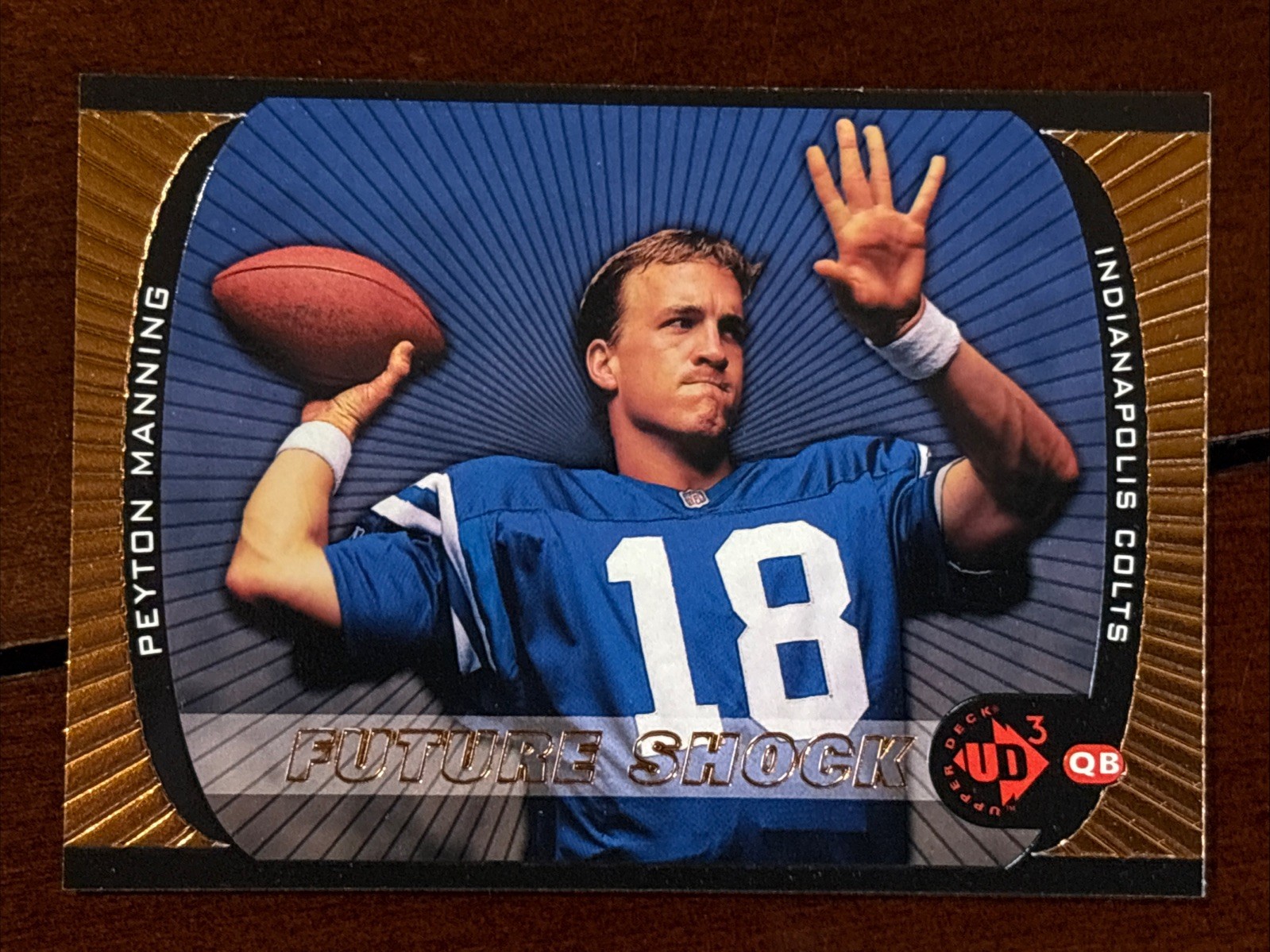 1998 UD3 Upper Deck Peyton Manning #1 Rookie Future Shock Colts RC