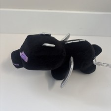 Mini muñeca de peluche de peluche Mojang Minecraft Dragon Black Ender Pixel Jinx 9 1/2 pulgadas