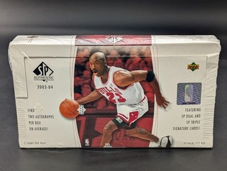 2003 04 Upper Deck SP Authentic Basketball Hobby Box Sealed