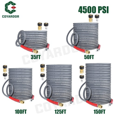 #ad COYARDOR 4500 PSI 3 8quot; Pressure Washer Hose for Hot Water Rubber Non Marking $202.14
