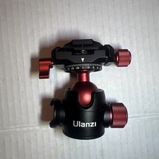 Ulanzi U-70 Metal Ball Head Pan Tilt Dual Cold Shoe Tripod Head