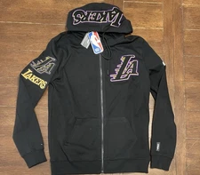 Men’s Pro Standard Size L Los Angeles Lakers Black Full Zip Jacket NWT NBA